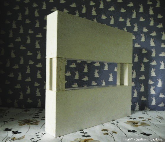 Двухъярусная полочка-витринка в стиле шебби "Ласковое лето"