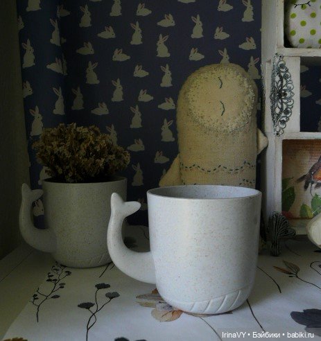 Двухъярусная полочка-витринка в стиле шебби "Ласковое лето"