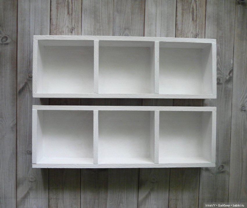 Двухъярусная полочка-витринка в стиле шебби "Ласковое лето" (фото 4)