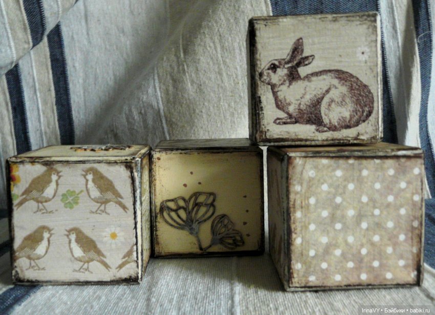 Кубики в стиле шебби - эстетика простой игры (фото 10)