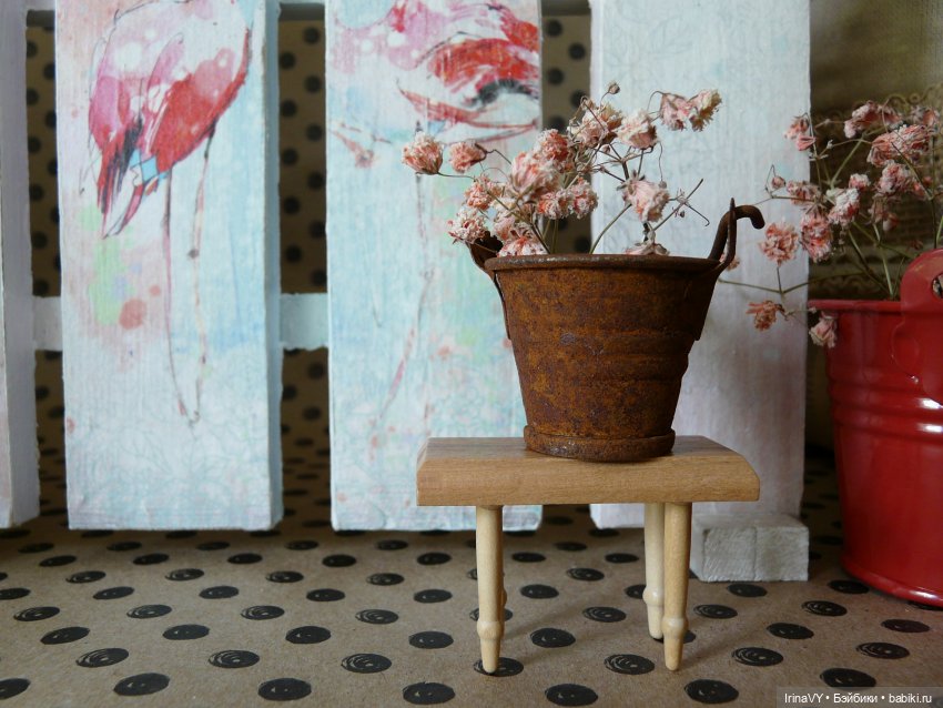 За заборчиком — Создание миниатюры: МК