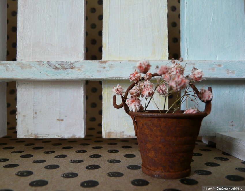 За заборчиком — Создание миниатюры: МК