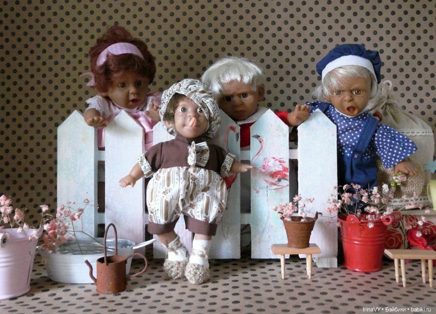 За заборчиком — Создание миниатюры: МК