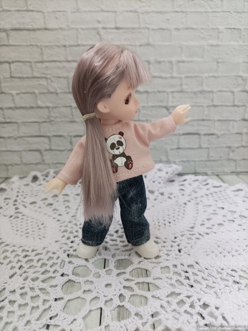 Джинсы - всем | Бэйбики Джинсы - всем — Одежда и обувь для кукол своими руками: фото (фото 4)
