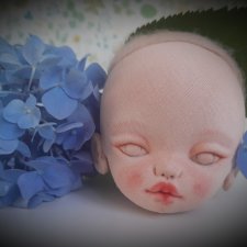 Начало росписи личика