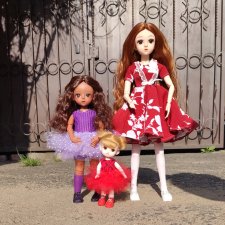 Платье и обувь для куклы 45 см