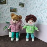 Куртки для кукол 16 см баболи и им подобных