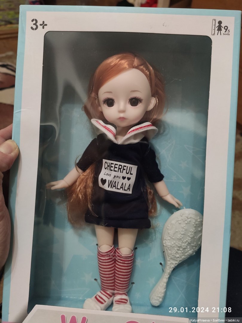 Рыжуля, новая девочка типа баболи 23 см и сравнение с другими куклами