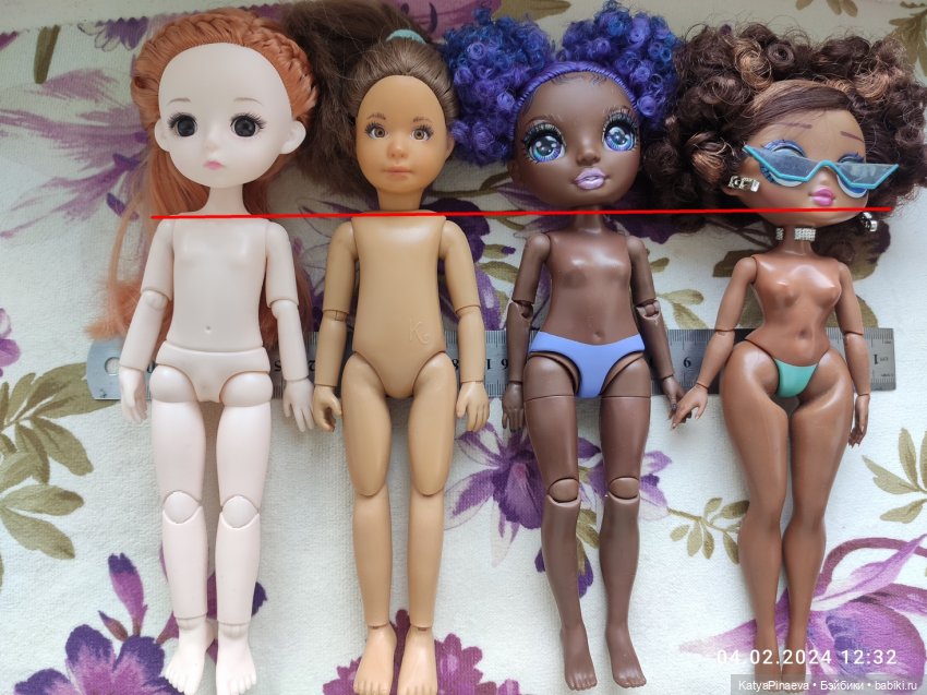 Рыжуля, новая девочка типа баболи 23 см и сравнение с другими куклами (фото 9)