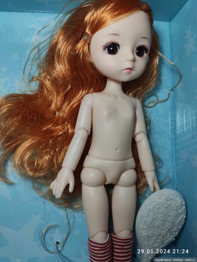 Рыжуля, новая девочка типа баболи 23 см и сравнение с другими куклами (фото 2)