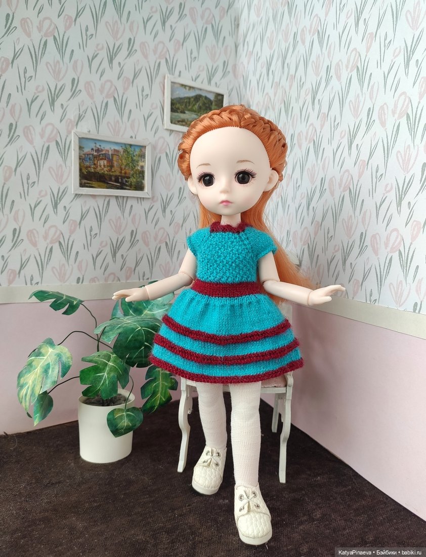 Рыжуля, новая девочка типа баболи 23 см и сравнение с другими куклами (фото 5)