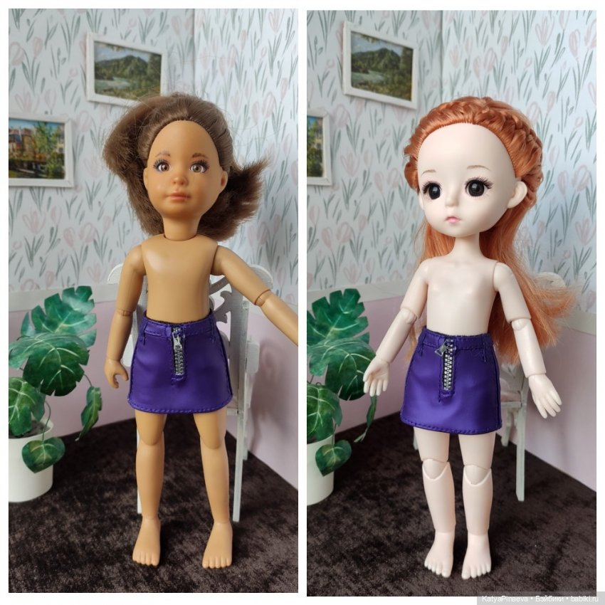 Рыжуля, новая девочка типа баболи 23 см и сравнение с другими куклами