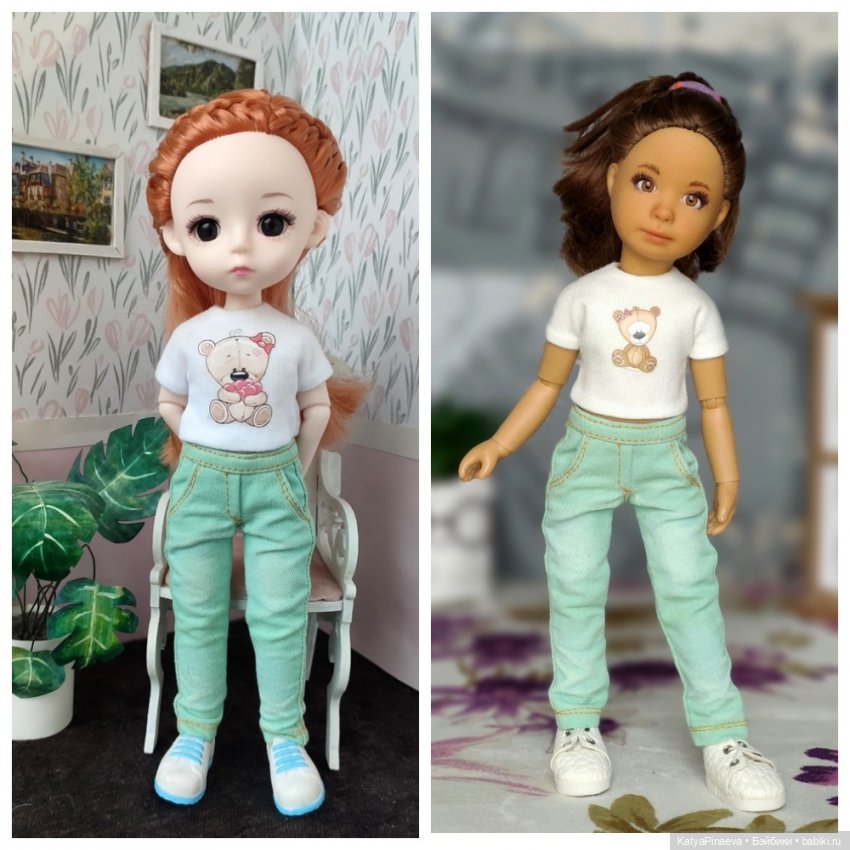 Рыжуля, новая девочка типа баболи 23 см и сравнение с другими куклами