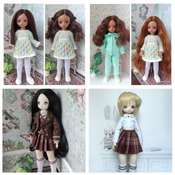 как парик меняет образ куклы