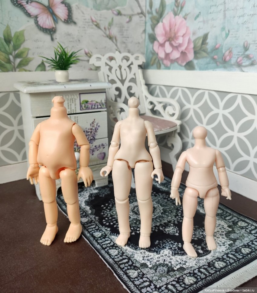 Новое тело Bi Ji Di Doll 12 см и подросшая Дина