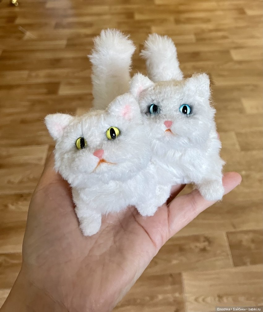 Котята из синельной проволоки, игрушки своими руками