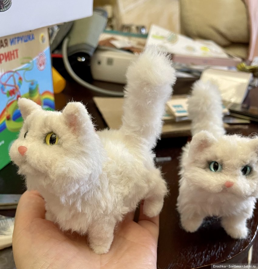 Котята из синельной проволоки, игрушки своими руками