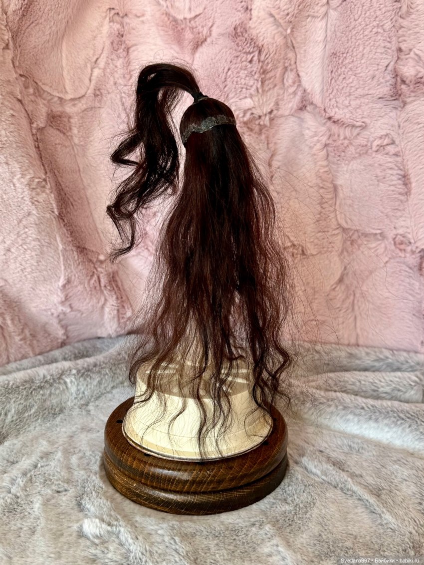 Не знаете, куда деть старые бабушкины пуговицы? Локоны для Лати. Парик (фото 4)