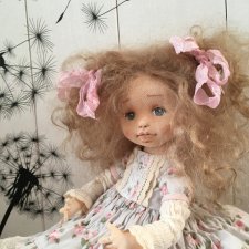 Очаровательная текстильная куколка Ася