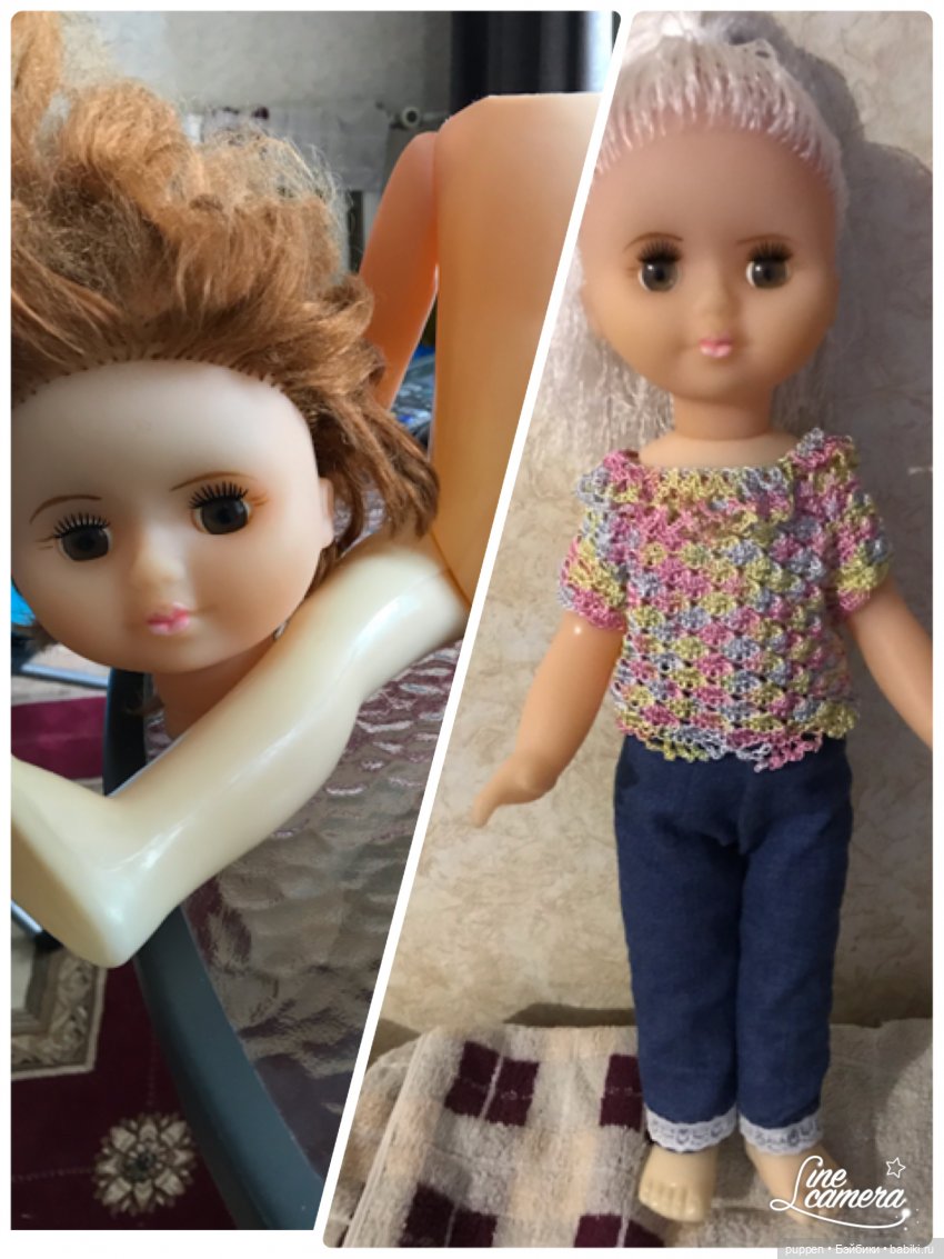 Было и стало — Реставрация и преображение кукол: ремонт (фото 2)
