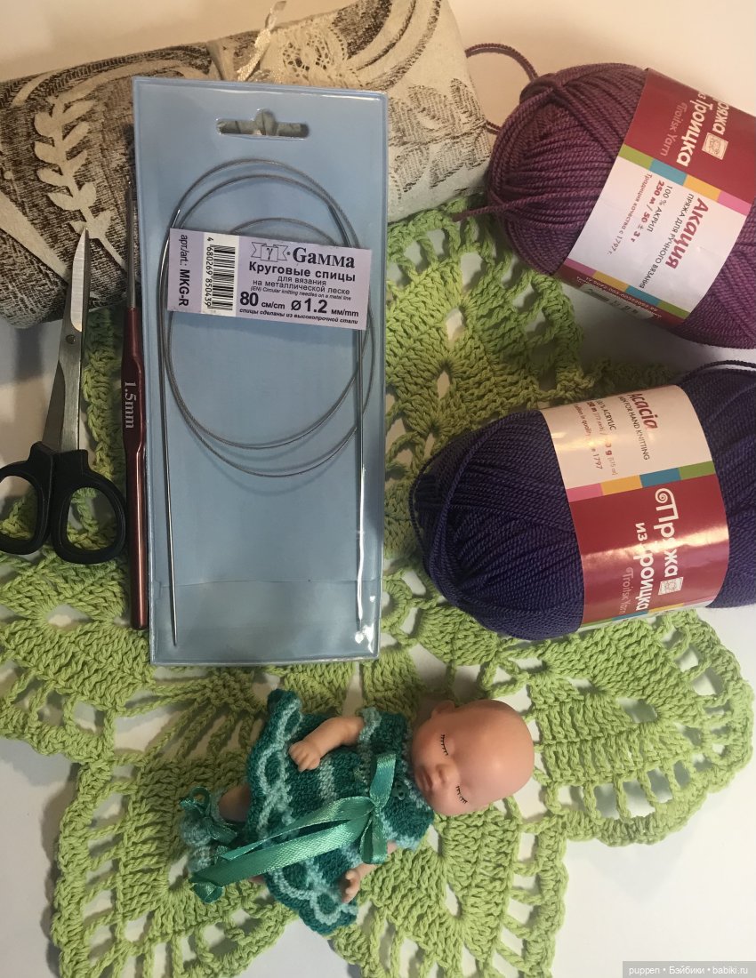 Свяжем платье — Вязание одежды для кукол: бесплатные схемы спицами и крючком