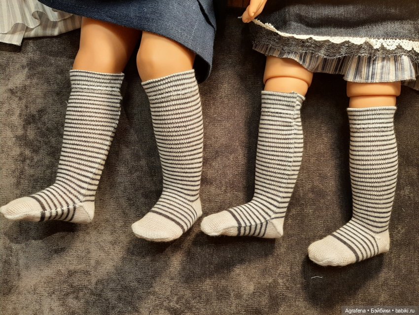 Шьём гольфы из укороченных носков