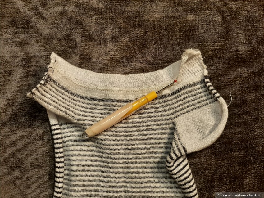 Шьём гольфы из укороченных носков (фото 7)