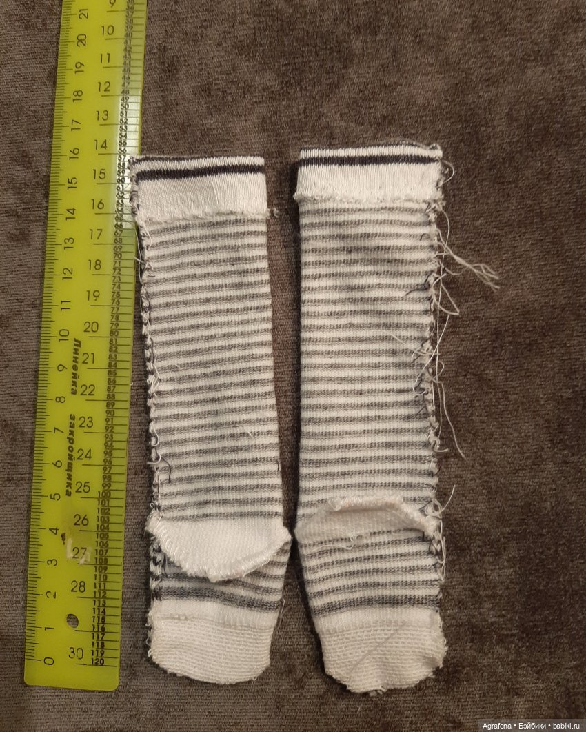 Шьём гольфы из укороченных носков