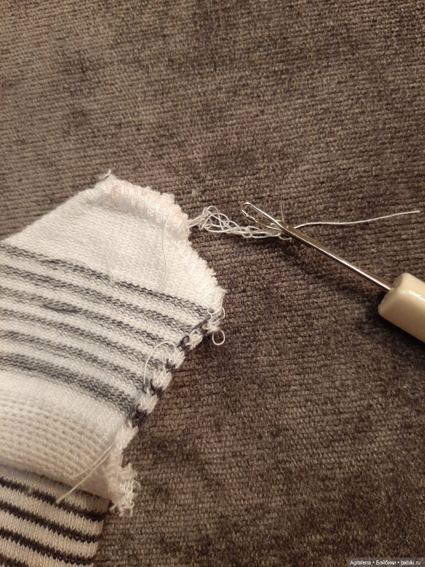 Шьём гольфы из укороченных носков