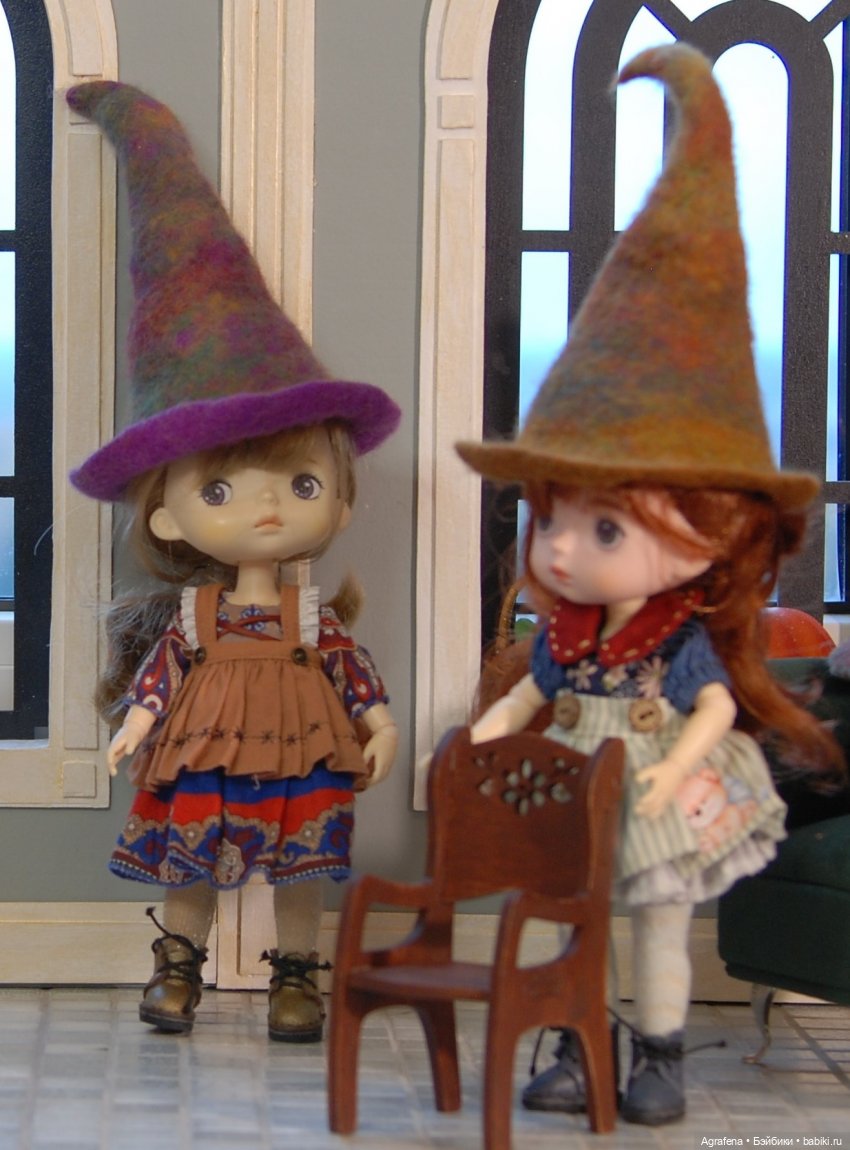 Валяные шляпы для моих кукол