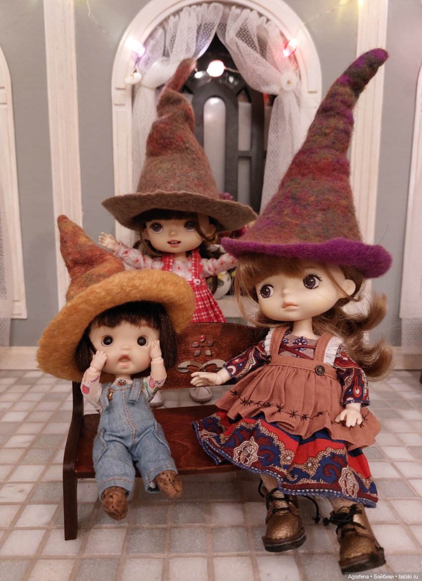 Валяные шляпы для моих кукол