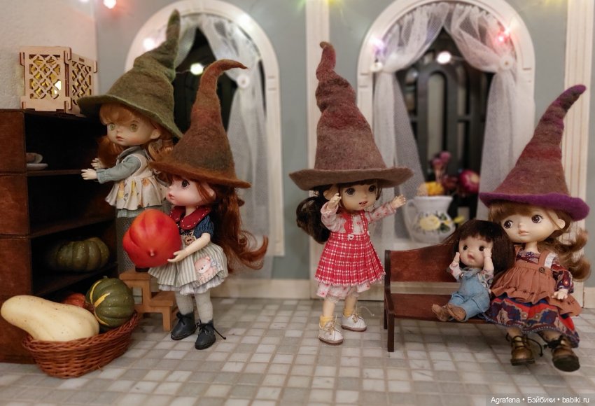 Валяные шляпы для моих кукол (фото 2)