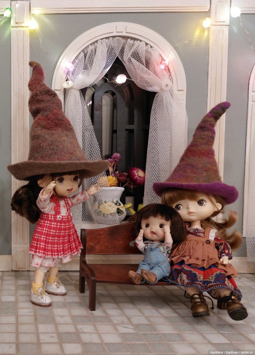 Валяные шляпы для моих кукол (фото 3)