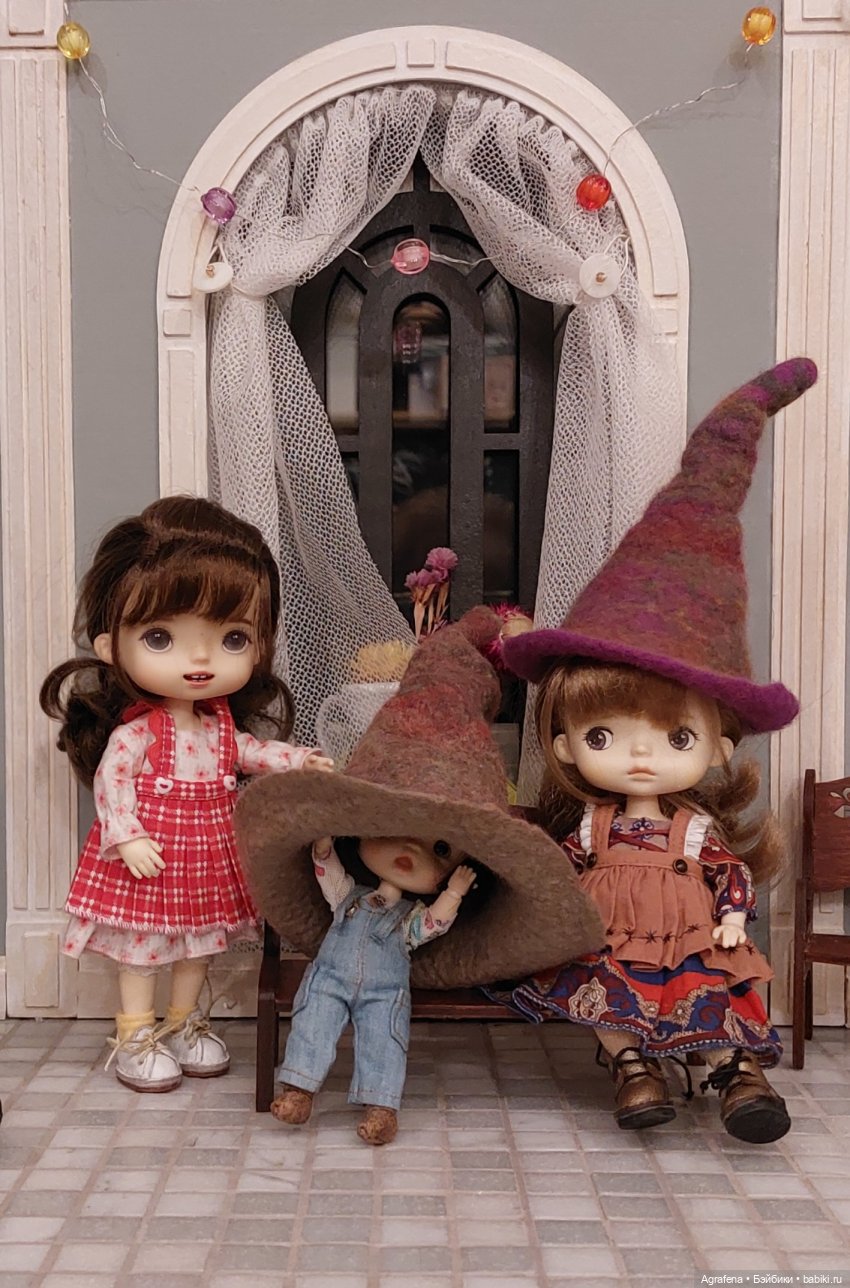 Валяные шляпы для моих кукол (фото 8)