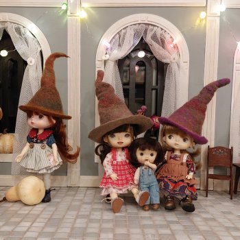 Валяные шляпы для моих кукол