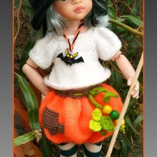 Мастер-класс "Хэллоуин" для кукол Paola Reina спицами