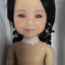 Рождественская Кэрол в паричке, нюд Ruby Red 37 см