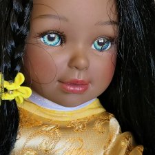 Кукла Вестида де Азул мулатка ООАК