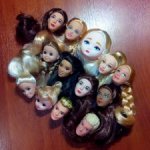 Головы для девочек, детишек и парней