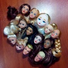 Головы для девочек, детишек и парней