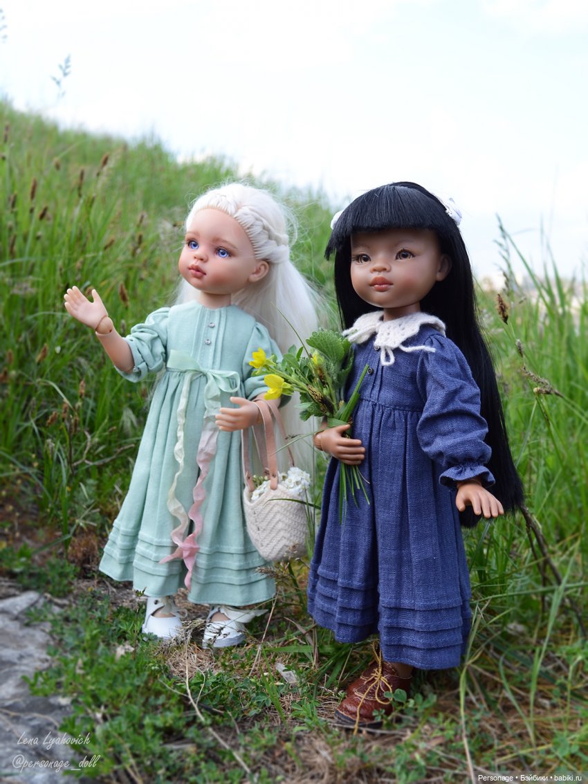 Две подружки на горной тропинке. Два новых платья (фото 7)