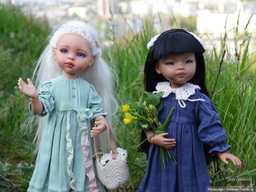 Две подружки на горной тропинке. Два новых платья (фото 6)