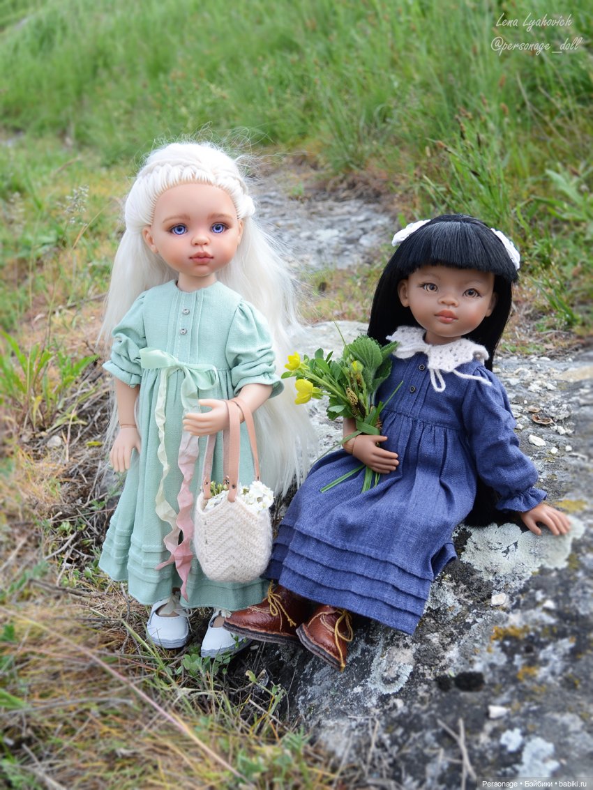 Две подружки на горной тропинке. Два новых платья (фото 8)