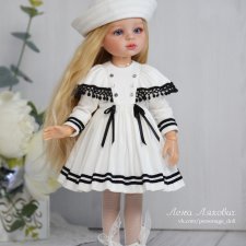 Морской комплект для Паола Рейна бело-черный.