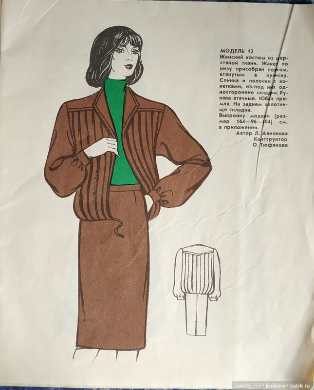 Мода 1984 — Выкройки для Барби и фэшн