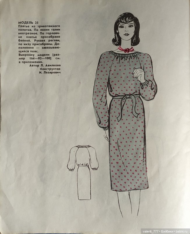 Мода 1984 — Выкройки для Барби и фэшн