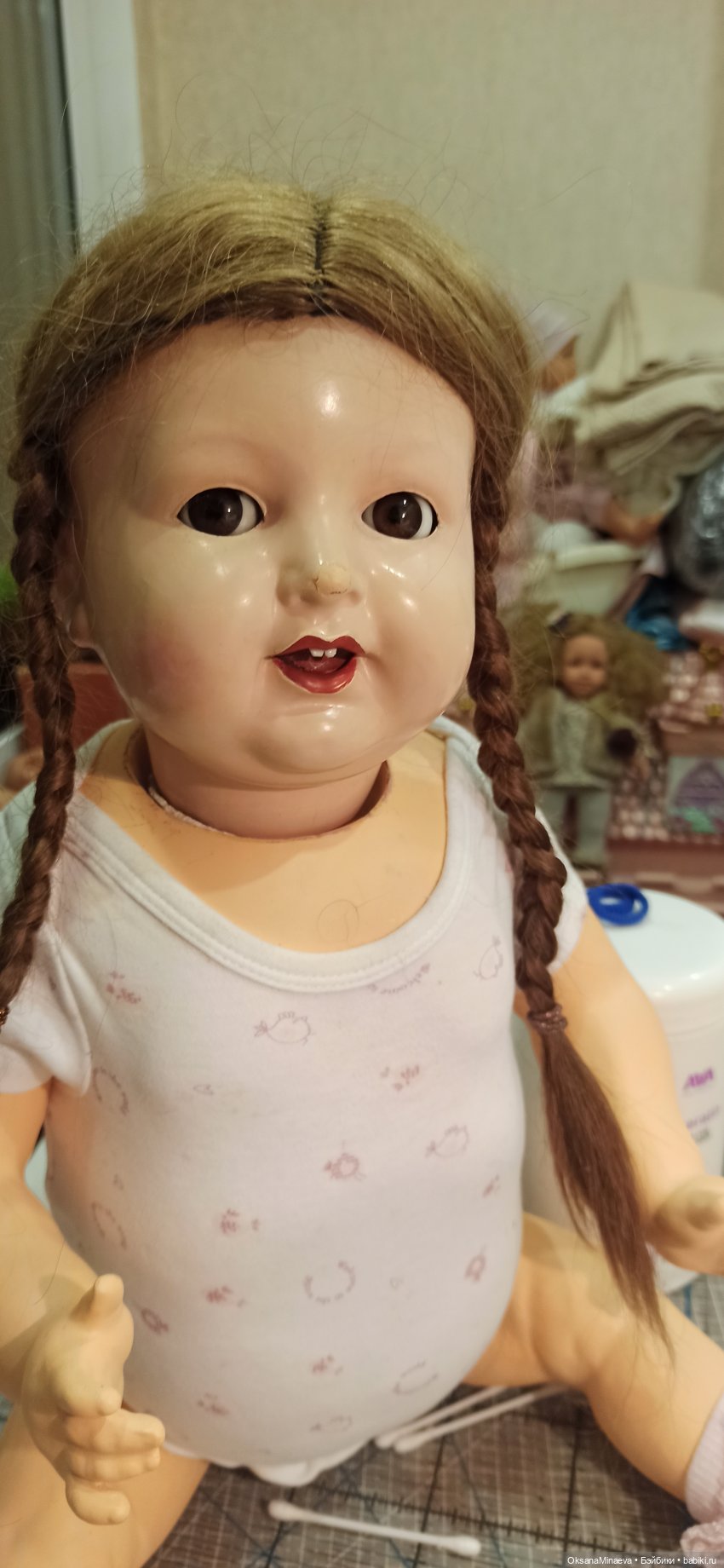 Реставрация антикварной девочки K&R продолжение (фото 6)