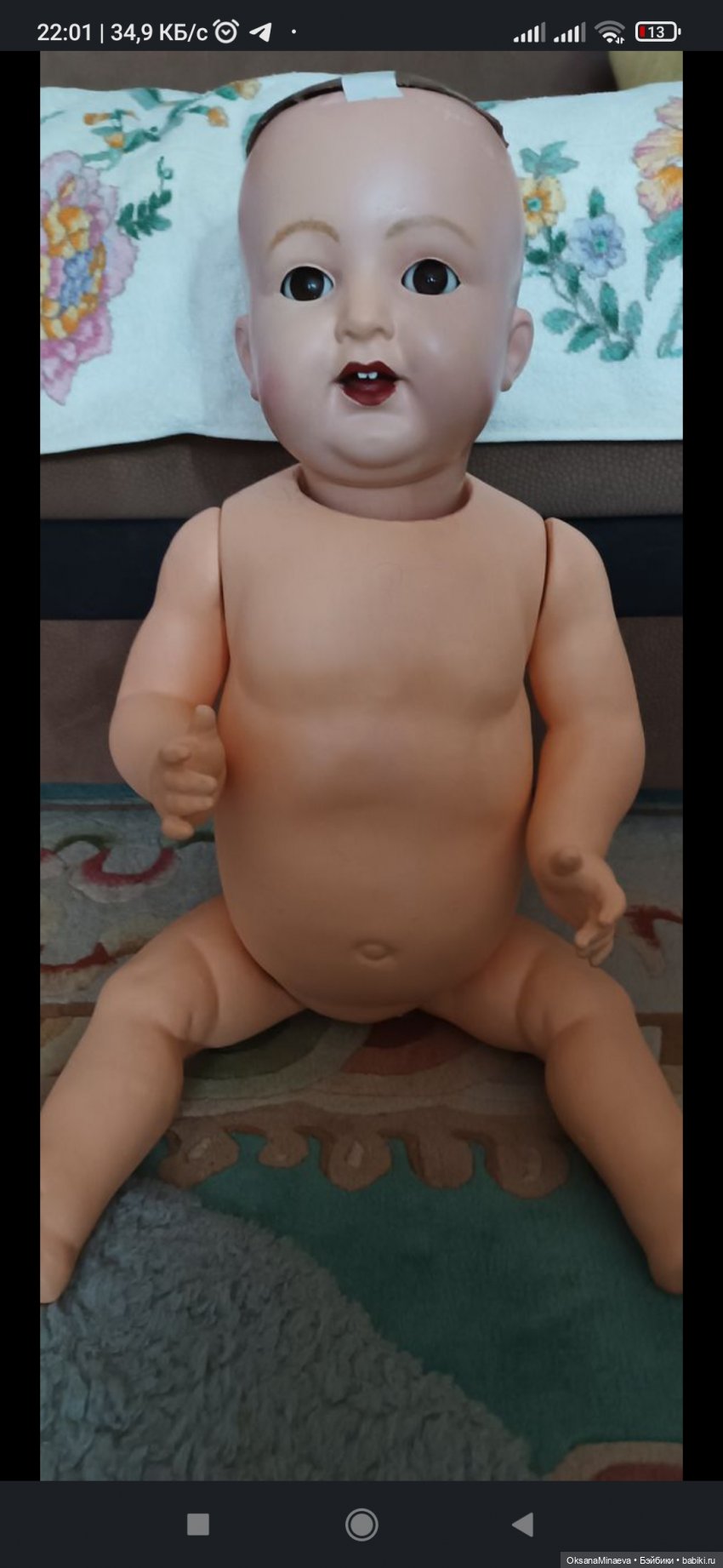 Реставрация антикварной девочки K&R продолжение