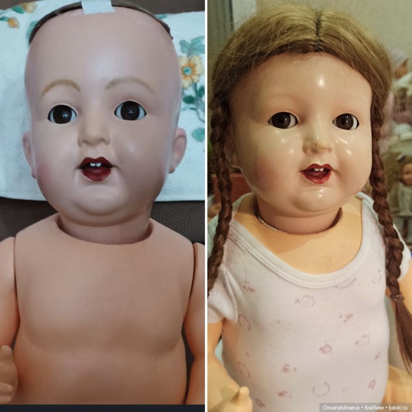 Реставрация антикварной девочки K&R продолжение (фото 7)