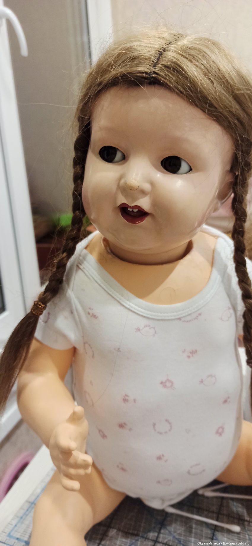 Реставрация антикварной девочки K&R продолжение (фото 4)